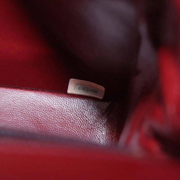 CHANEL Matelasse Chain Hand Bag Lamb Skin Black Gold CC Auth 95715AV - Picture 10 of 16